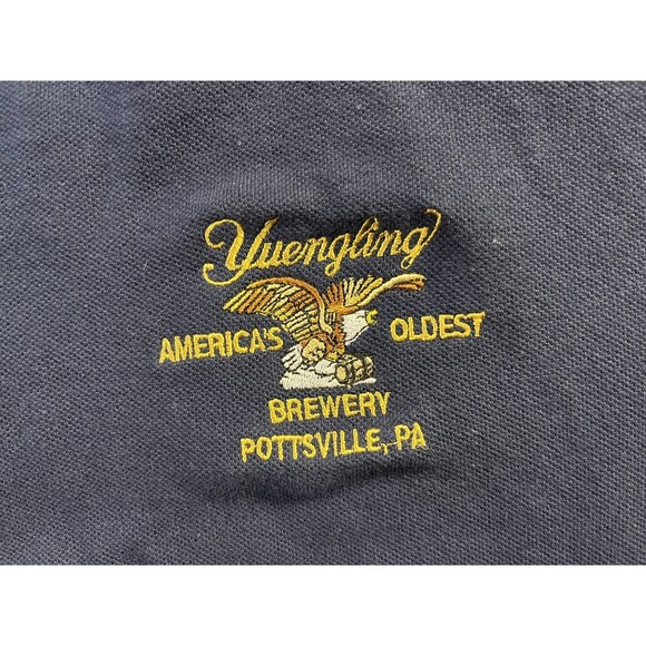 Yuengling Larger Logo Blue Cotton Polo Shirt Mens 3XL - Picture 6 of 7